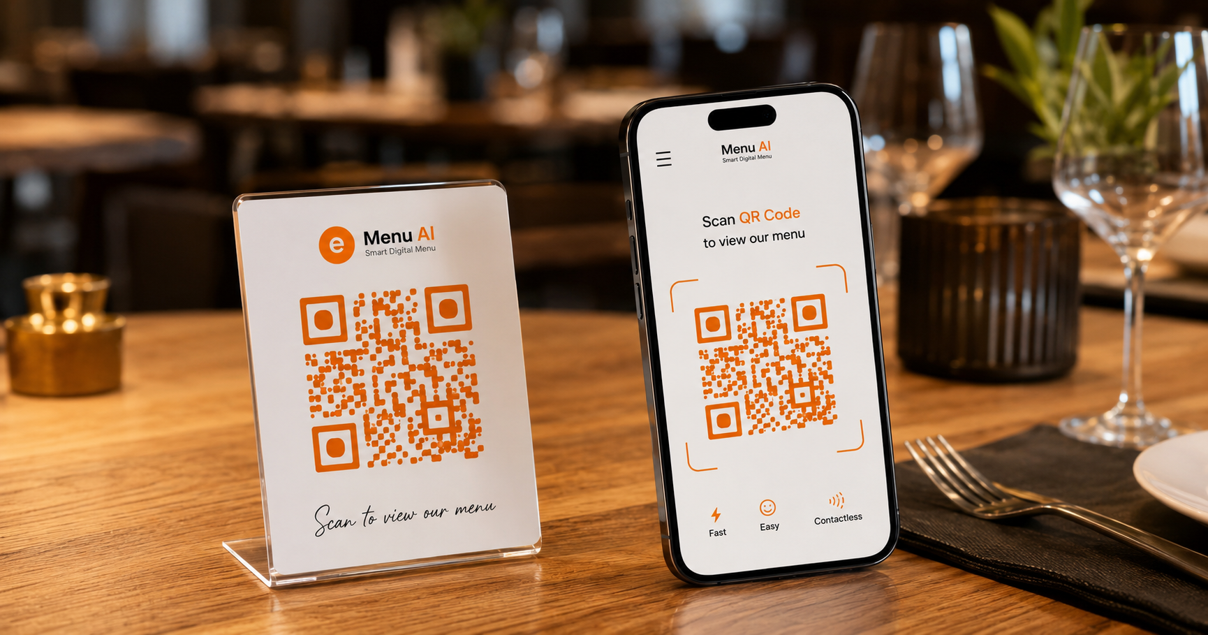 How to create an account in the e-menu ai app