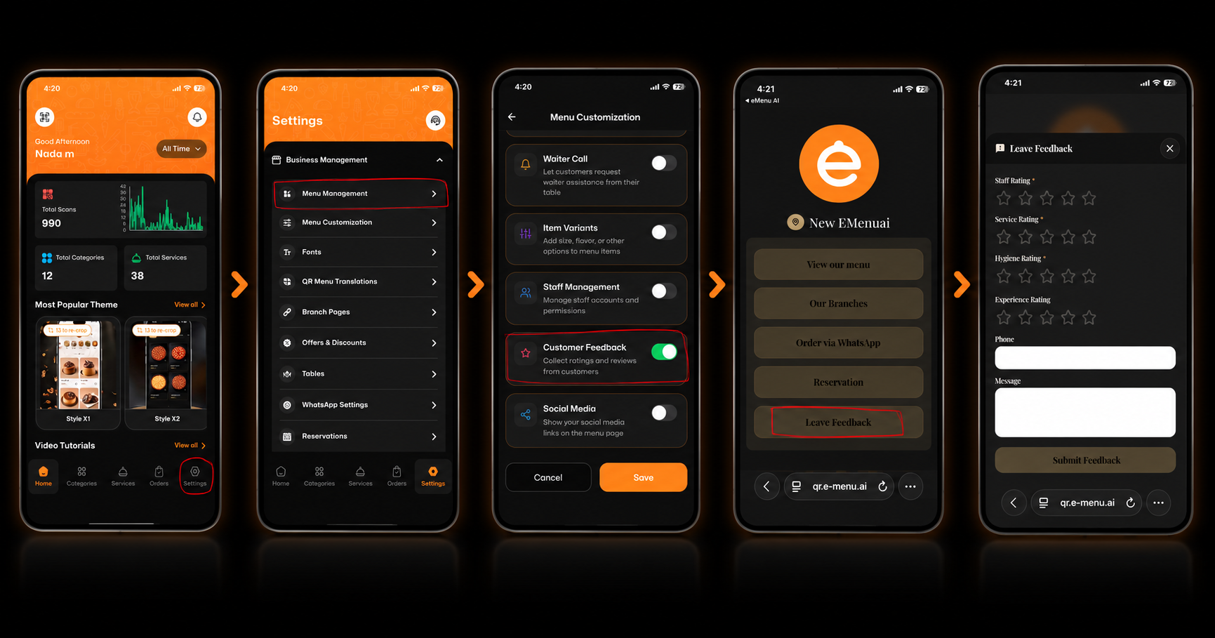 How to Enable Customer Feedback on the eMenu AI App: A Step-by-Step Guide