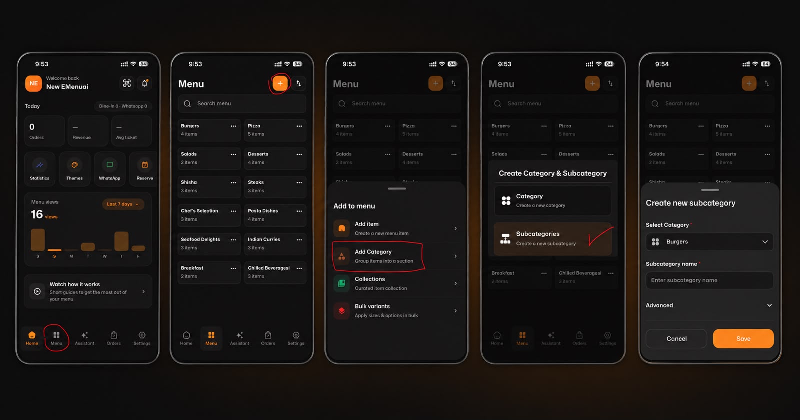 How to Create a Subcategory on the eMenu AI App: A Step-by-Step Guide